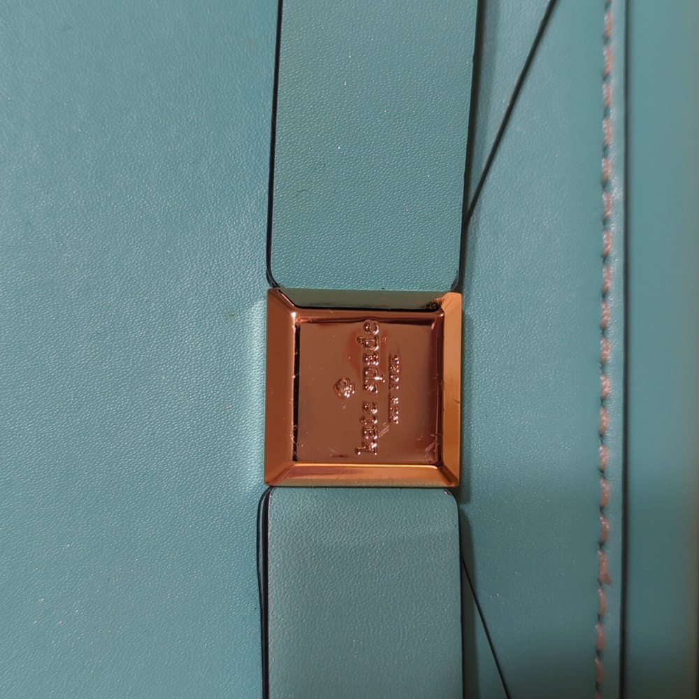 Kate Spade Turquoise Clutch EUC - Picture 2 of 7
